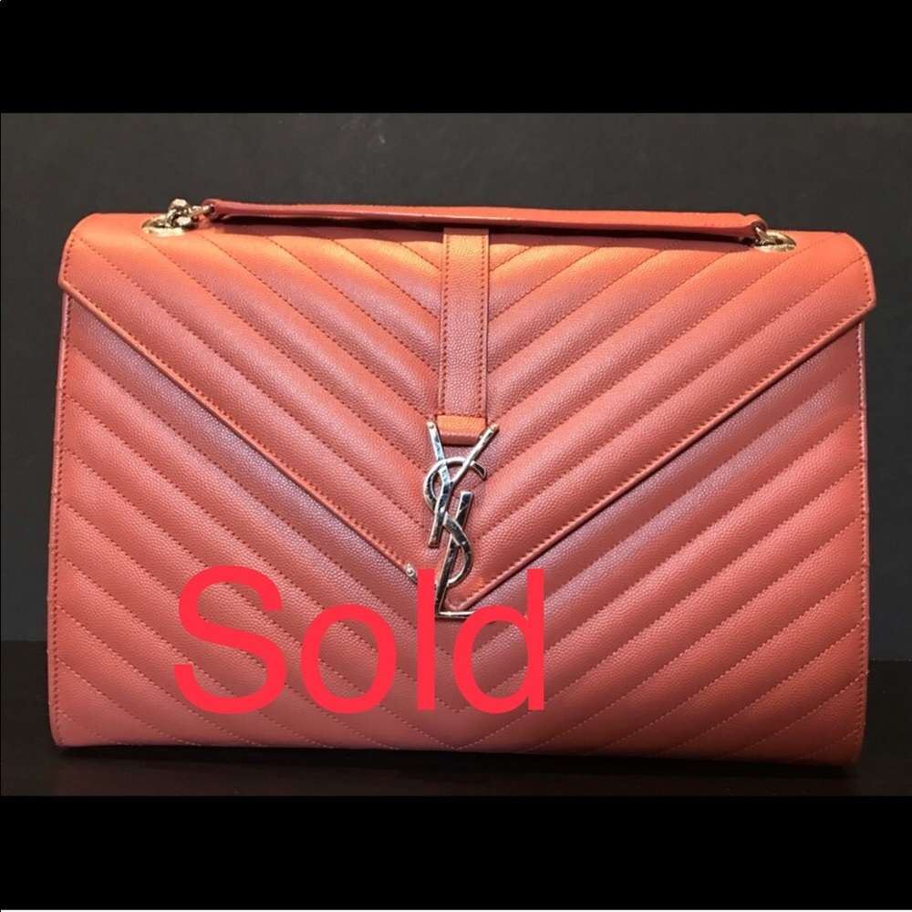 Large YSL Envelope Shoulder Bag